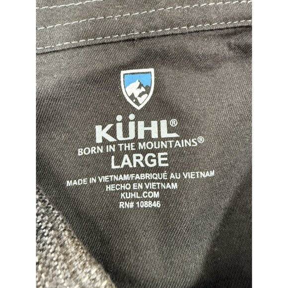 Kuhl Mens The Law Flannel Shirt Size Large Long Sleeve Plaid Inside Pocket - Picture 10 of 16